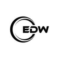 edw Logo Design, Inspiration zum ein einzigartig Identität. modern Eleganz und kreativ Design. Wasserzeichen Ihre Erfolg mit das auffällig diese Logo. vektor