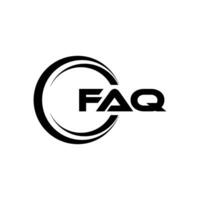 faq logotyp design, inspiration för en unik identitet. modern elegans och kreativ design. vattenmärke din Framgång med de slående detta logotyp. vektor