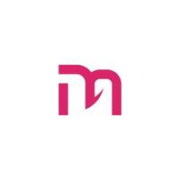 Brief m Logo Design Element Vektor mit kreativ einfach Idee