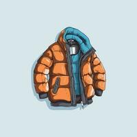 puffer jacka vektor klämma konst illustration