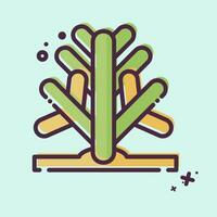 ikon kaktus. relaterad till saudi arabien symbol. mbe stil. enkel design redigerbar. enkel illustration vektor
