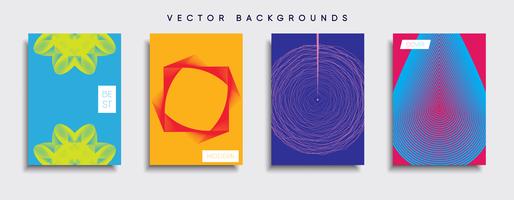 Minimale Vector-Cover-Designs. Zukünftige Plakatschablone. vektor