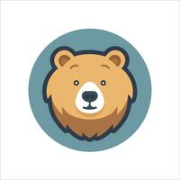 diese süß Bär Logo im Vektor Illustration fügt hinzu ein berühren von Charme und Freundlichkeit zu irgendein Design Projekt.