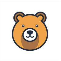 diese süß Bär Logo im Vektor Illustration fügt hinzu ein berühren von Charme und Freundlichkeit zu irgendein Design Projekt.