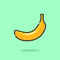 Banane Symbol, Logo Vektor, eben Design vektor