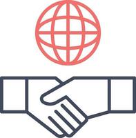 globales Deal-Symbol vektor