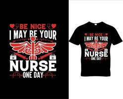 Krankenschwester Mama T-Shirt Design vektor