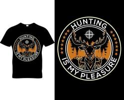 Jagd-T-Shirt-Design vektor