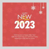 Frohes neues Jahr 2023 Grußkarte vektor