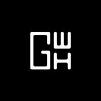 gwh brev logotyp vektor design, gwh enkel och modern logotyp. gwh lyxig alfabet design