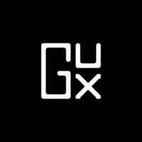 Gux Brief Logo Vektor Design, Gux einfach und modern Logo. Gux luxuriös Alphabet Design