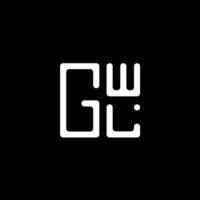 gwl brev logotyp vektor design, gwl enkel och modern logotyp. gwl lyxig alfabet design
