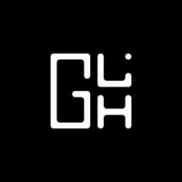 GL H brev logotyp vektor design, GL H enkel och modern logotyp. GL H lyxig alfabet design