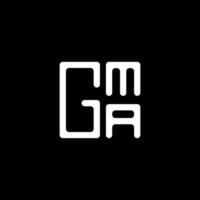 gma brev logotyp vektor design, gma enkel och modern logotyp. gma lyxig alfabet design