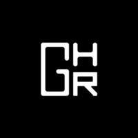 ghr Brief Logo Vektor Design, ghr einfach und modern Logo. ghr luxuriös Alphabet Design