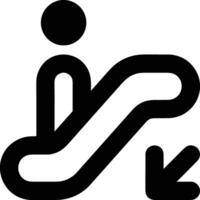 Treppe oben Rolltreppe Symbol Symbol Bild Vektor. Illustration von nach oben isoliert Erfolg Konzept Design Bild. vektor