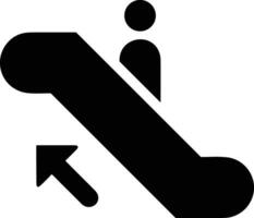 trappa upp rulltrappa ikon symbol bild vektor. illustration av övervåningen isolerat Framgång begrepp design bild. vektor