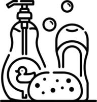 Seife Waschen Symbol Symbol Bild Vektor. Illustration von das Seife Antiseptikum Schaum Reiniger sanitär Design Bild vektor