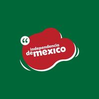 viva mexico oberoende dag Tal bubbla vektor