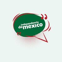 viva mexico oberoende dag Tal bubbla vektor