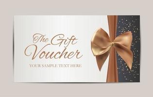 Geschenkgutschein-Vorlagen-Vektor-Illustration für Ihr Unternehmen vektor