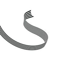 Band Objekt mit Streifen, gestreift Muster vektor