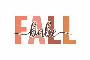 fallen Baby Jahrgang Zeichen Typografie t Hemd Design vektor