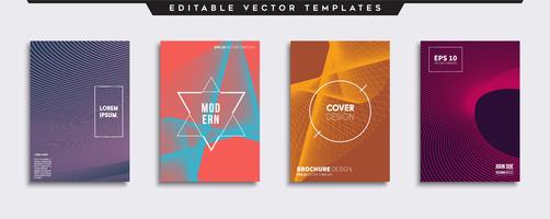 Minimale Vector-Cover-Designs. Zukünftige Plakatschablone. vektor