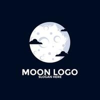 Mond Logo Vektor Symbol, einfach Mond Logo Design Vorlage