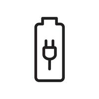 Batterie Ladegerät elektrisch Batterie Symbol Vektor Design Illustration