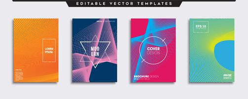 Minimale Vector-Cover-Designs. Zukünftige Plakatschablone. vektor