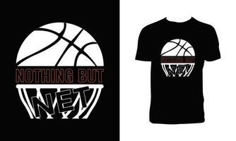 Basketball Vektor t Hemd Design.