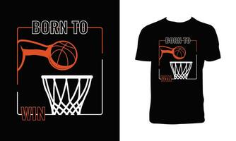 kreativ Basketball t Hemd Design vektor