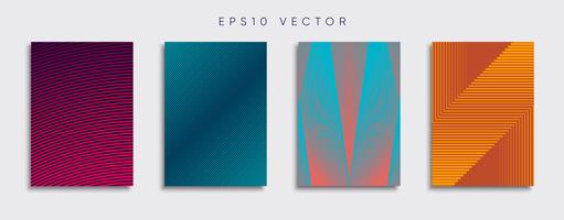 Minimale Vector-Cover-Designs. Zukünftige Plakatschablone. vektor