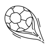 Spielplatz Kinder Fußball, Spielen, Kinder, Kindergarten. handgezeichnete Icon-Set, Umriss schwarz, Doodle-Symbol, Vektor-Symbol vektor