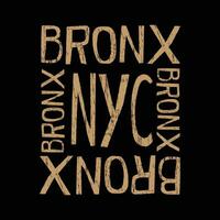 Neu York Bronx Illustration Typografie. perfekt zum t Hemd Design vektor