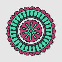 Blume Mandala dekorativ Elemente Vektor Illustration.