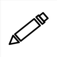 Bleistift Symbol auf ein Weiß Hintergrund vektor