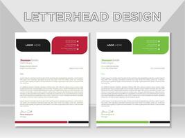 korporativ modern Briefkopf Design Vorlage, Geschäft Briefkopf Design, Geschäft Stil Brief Kopf Vorlagen zum Ihre Projekt Design. vektor