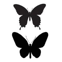Schmetterlinge Silhouette schwarz Vektor