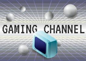 Game Zone Game Channel Art Hintergrund Vektor