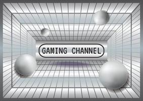 Liebe Gaming Kanal Spielraum Zone Spiel Symbol Hintergrund Vektor