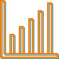 Balkendiagramm-Vektorsymbol vektor