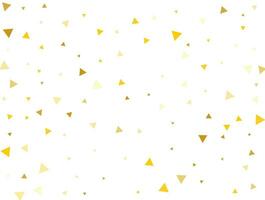 gyllene triangel- konfetti. vektor illustration