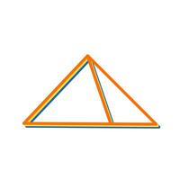 Symbol für Pyramidenvektor vektor