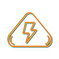 Vektorsymbol für elektrische Gefahren vektor