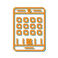 Handy-App-Vektorsymbol vektor