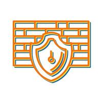 Firewall-Vektor-Symbol vektor