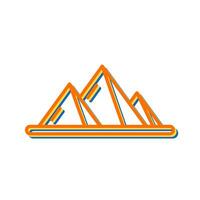 Symbol für Pyramidenvektor vektor
