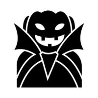 Halloween Kürbis Mann Karikatur Vektor, Kürbis Symbol, Avatar, isoliert Weiß Hintergrund. vektor